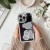 Brokatowe etui ochronne z motywem misia do iPhone 17 Pro Max / 18 Pro Max Teddy Bear – Srebrne