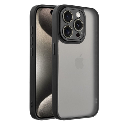 Matowe etui ochronne do iPhone 17 Pro Max / 18 Pro Max Variete z wbudowanymi szkiełkami na aparat – Czarne