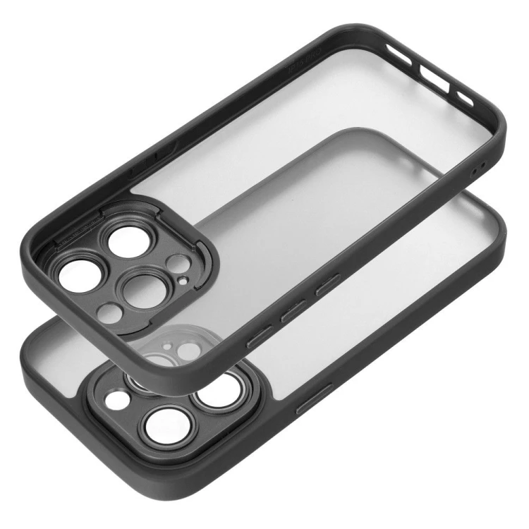Matowe etui ochronne do iPhone 17 Pro Max / 18 Pro Max Variete z wbudowanymi szkiełkami na aparat – Czarne