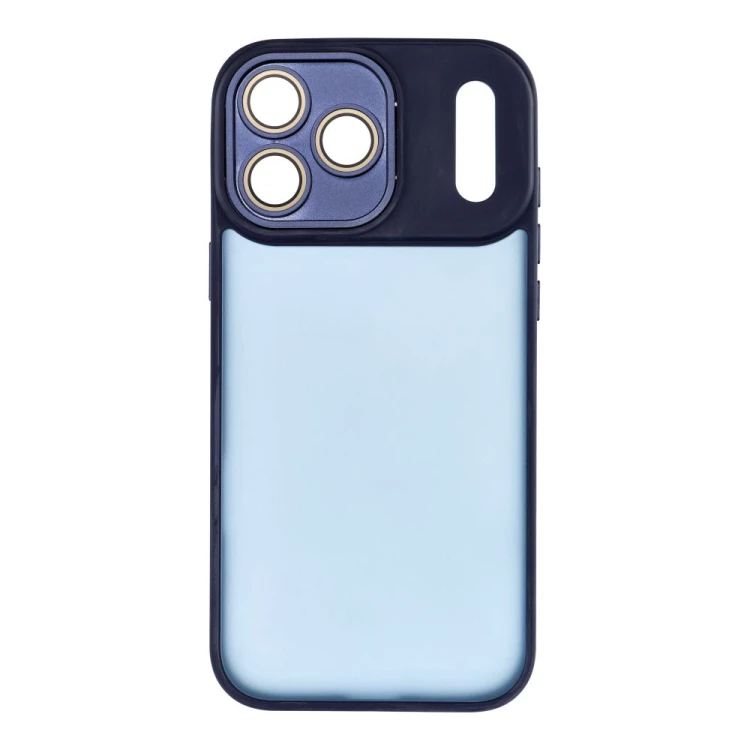 Matowe etui ochronne do iPhone 17 Pro Max / 18 Pro Max Variete z wbudowanymi szkiełkami na aparat – Granatowe