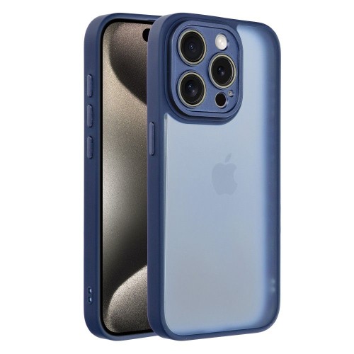 Matowe etui ochronne do iPhone 17 Pro Max / 18 Pro Max Variete z wbudowanymi szkiełkami na aparat – Granatowe