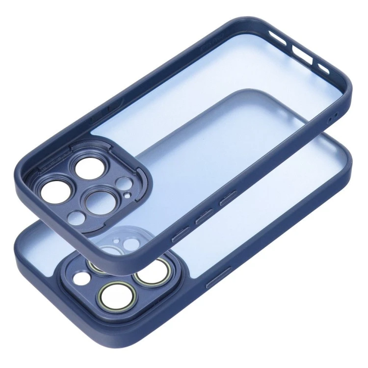 Matowe etui ochronne do iPhone 17 Pro Max / 18 Pro Max Variete z wbudowanymi szkiełkami na aparat – Granatowe