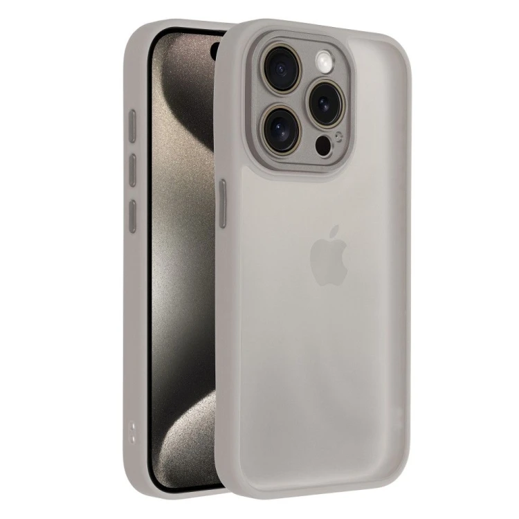 Matowe etui ochronne do iPhone 17 Pro Max / 18 Pro Max Variete z wbudowanymi szkiełkami na aparat – Stalowe