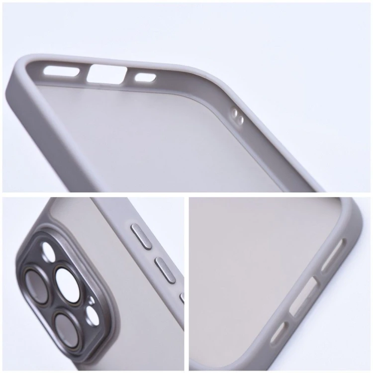 Matowe etui ochronne do iPhone 17 Pro Max / 18 Pro Max Variete z wbudowanymi szkiełkami na aparat – Stalowe