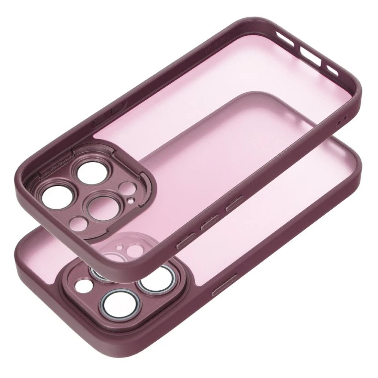 Matowe etui ochronne do iPhone 17 Pro Max / 18 Pro Max Variete z wbudowanymi szkiełkami na aparat – Purpurowe