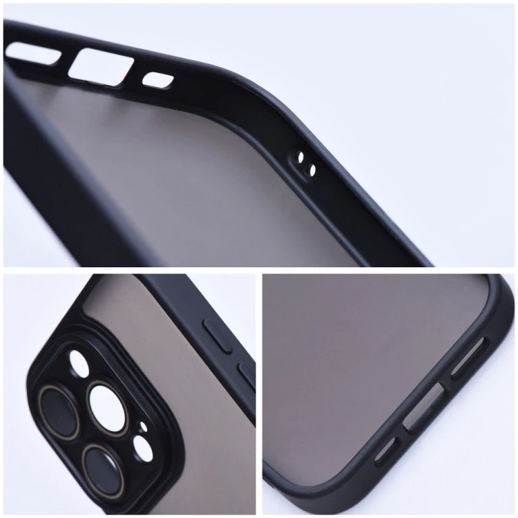 Matowe etui do iPhone 17 Pro / 18 Pro Variete z pełną zabudową aparatu i szkiełkami na obiektywy – Czarne
