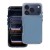 Wielowarstwowe etui ochronne do iPhone 17 Pro / 18 Pro Matrix z przezroczystą ramką – Niebieskie