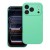 Grube matowe etui silikonowe do iPhone 17 Pro / 18 Pro Silicone 2mm z pełną ochroną aparatu – Miętowe