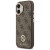 Etui Guess iPhone 17 4G Strass Logo Brązowe - Futerał MagSafe Kryształki