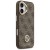 Etui Guess iPhone 17 4G Strass Logo Brązowe - Futerał MagSafe Kryształki