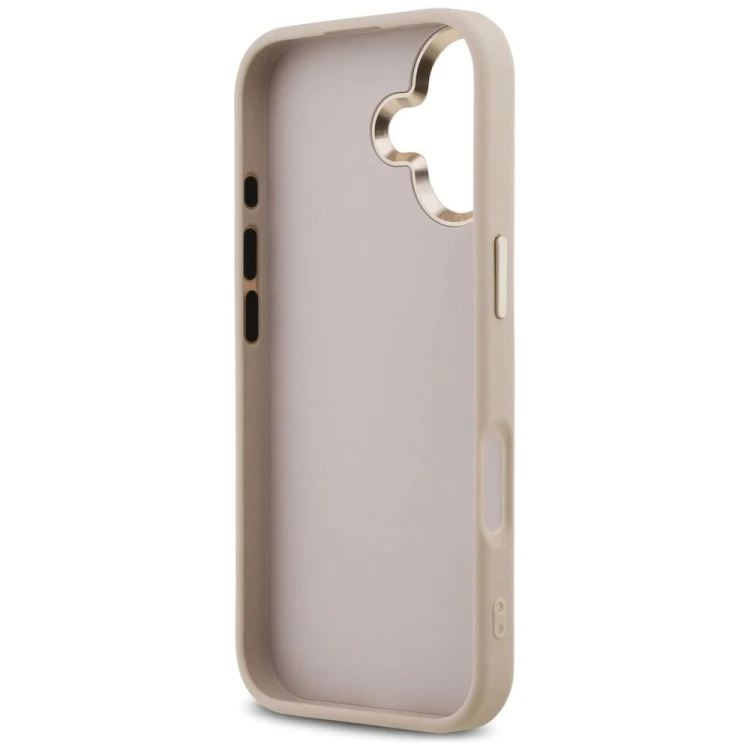Etui Guess iPhone 17 Big 4G Classic Złoto-Różowe - Futerał MagSafe z Paskiem